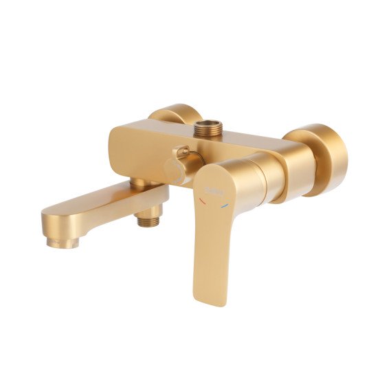 Душевая колонна со смесителем Haiba MILANO 003-J BRUSHED GOLD (HB9620)