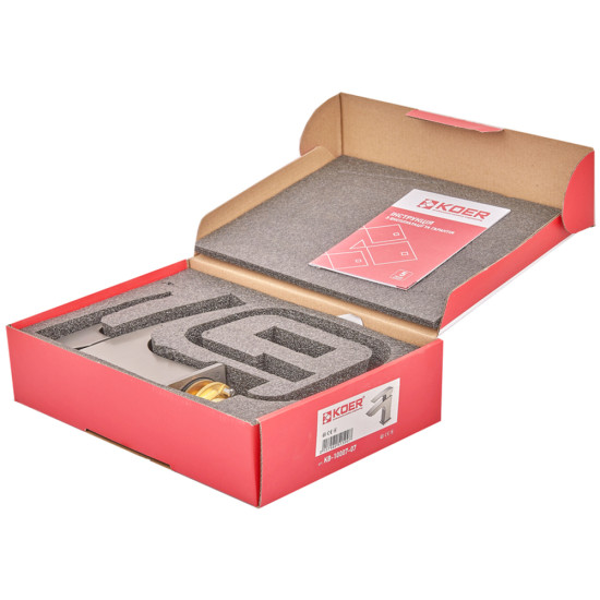 Змішувач для умивальника Koer KB-10007-07 (Колір графіт) (KR5150)