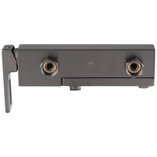 Смеситель для ванны с коротким изливом KOER KB-41009-07 (Цвет графит) (KR5986)