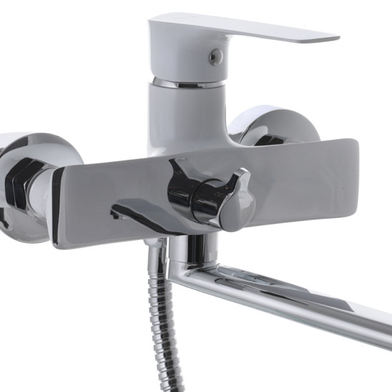 Смеситель для ванны Mixxus Premium Eva 006 Euro Белый (MI5813)