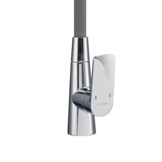 Змішувач для кухні Mixxus Premium Matis 011-T (NUT) Refl.Gray (Колір хром+силік.злив сірий) (MI8267)