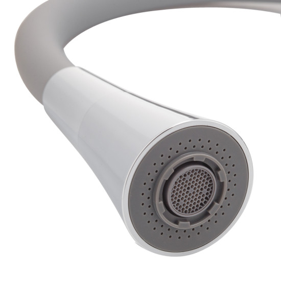 Змішувач для кухні Mixxus Premium Matis 011-T (NUT) Refl.Gray (Колір хром+силік.злив сірий) (MI8267)
