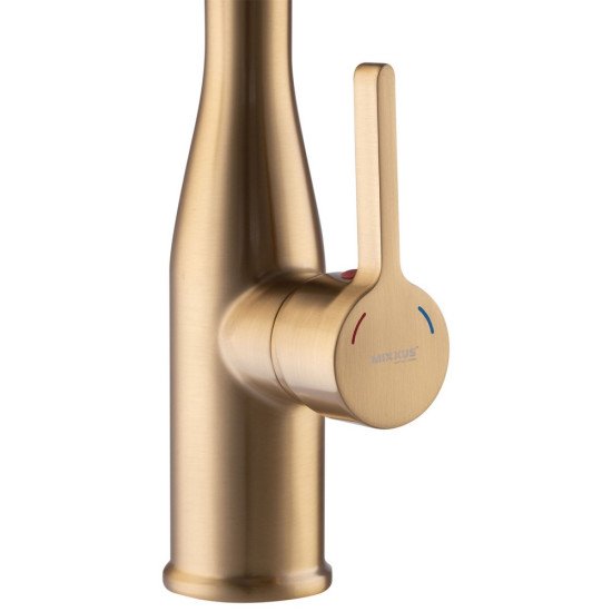Змішувач для кухні Mixxus Premium Summer 017 BRUSHED GOLD REFL.BLACK (MI6964)