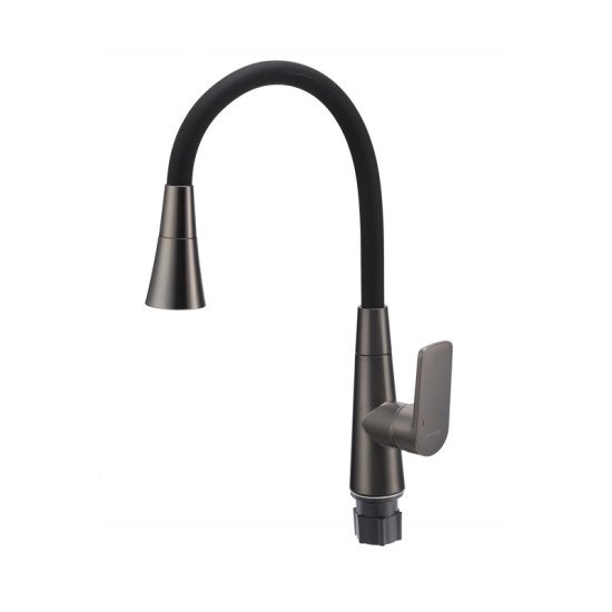 Змішувач для кухні Mixxus Premium Matis 011-T (NUT) Graphite Refl.Black (Колір граф.+сил.