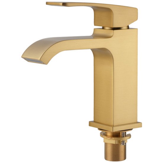 Смеситель для умывальника KOER KB-10037-12 (Цвет матового золота) (KR6000)