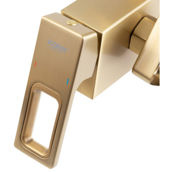 Душевая колонна со смесителем KOER KB-56009-12 3 функции (Цвет матовое золото) (KR5989)