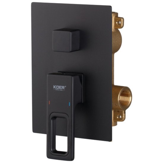 Душевая система встраиваемая KOER KB-66009-05 3 функции (Цвет черный) (KR6020)