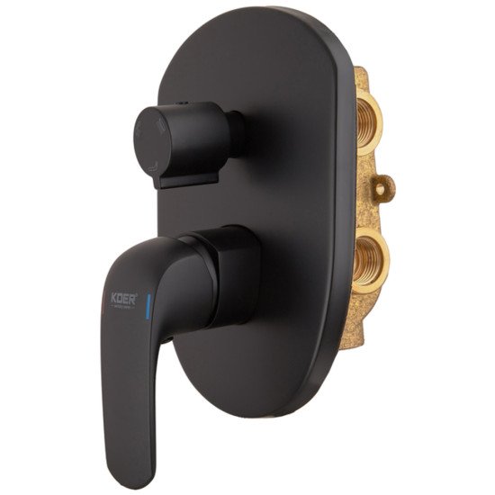 Встраиваемая душевая система со смесителем Koer KB-64008-05 (Цвет черный) (KR3477)