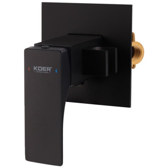 Смеситель для гигиенического душа Koer KB-23010-05 (Цвет черный) (KR3497)