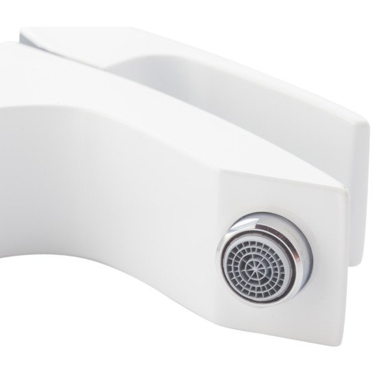 Смеситель для умывальника Koer KB-10007-04 (Цвет хром+белый) (KR5149)