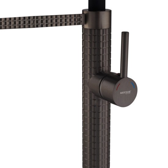 Змішувач для кухні Mixxus Premium Oliwer 017 GRAPHITE REFL.BLACK (MI6967)