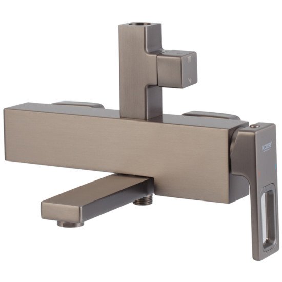 Душевая колонна со смесителем KOER KB-56009-07 3 функции (Цвет графит) (KR5988)
