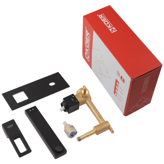 Змішувач для умивальника вбудований KOER KB-16009-05 (Колір чорний) (KR5980)