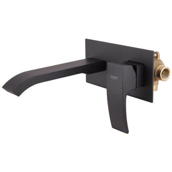 Смеситель для умывальника Koer KB-16007-05 встраиваемый (Цвет черный) (KR3451)