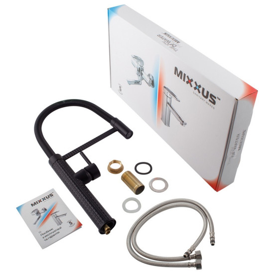 Змішувач для кухні Mixxus Premium Spark 017 BLACK (MI6969)