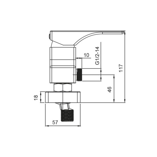 Смеситель для душа Koer KB-30010-05 (Цвет черный) (KR3487)