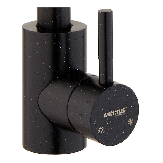Смеситель для кухни Mixxus SUS-011 Stone Black (нерж. сталь) (MI6209)