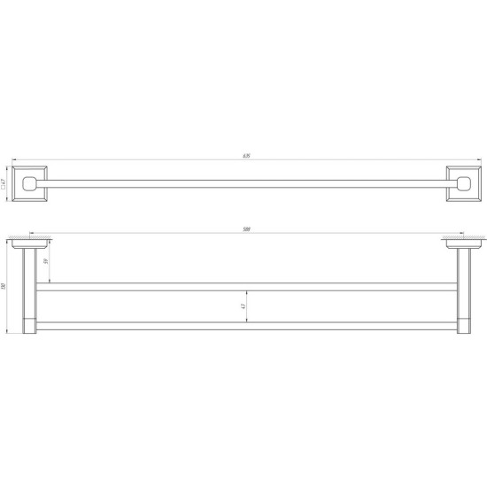 Держатель полотенец TOPAZ TKB 9911/60
