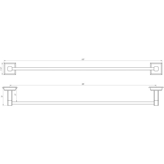 Держатель полотенец TOPAZ TKB 9912/60