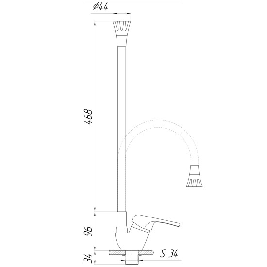 Смеситель для кухни Globus Lux Caprice GLCA-0203SK-G05