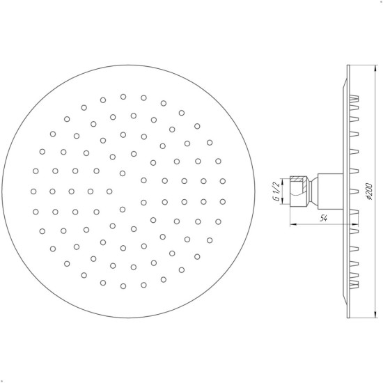 Душевая лейка Globus Lux STS-0200