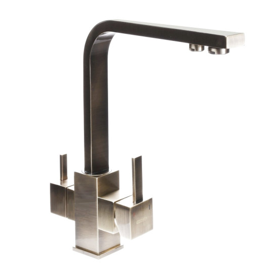 Смеситель для кухни под осмос Globus Lux LAZER GLLR-0111-9-BRONZE