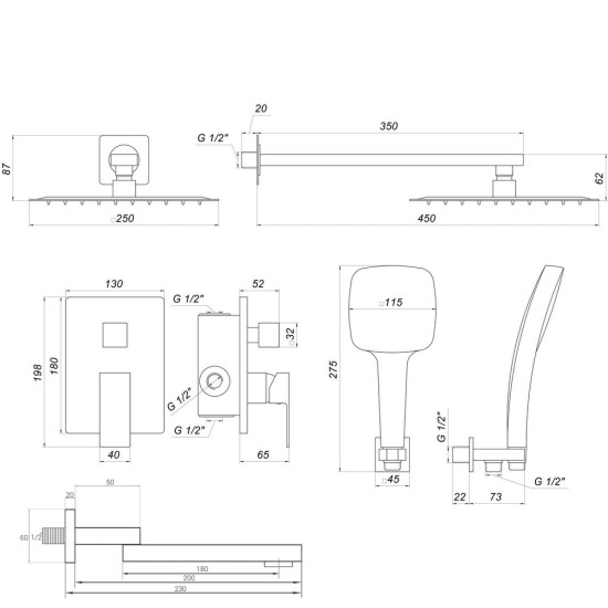 Душова система Globus Lux SMART GLM-305N-BB