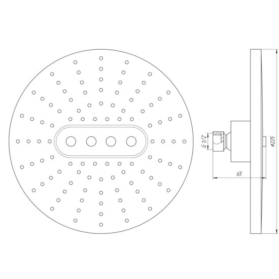 Душевая лейка Globus Lux SD07A