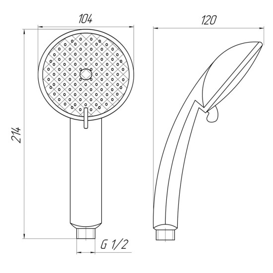 Душевая лейка Globus Lux NSF-580-1-LUX Blister