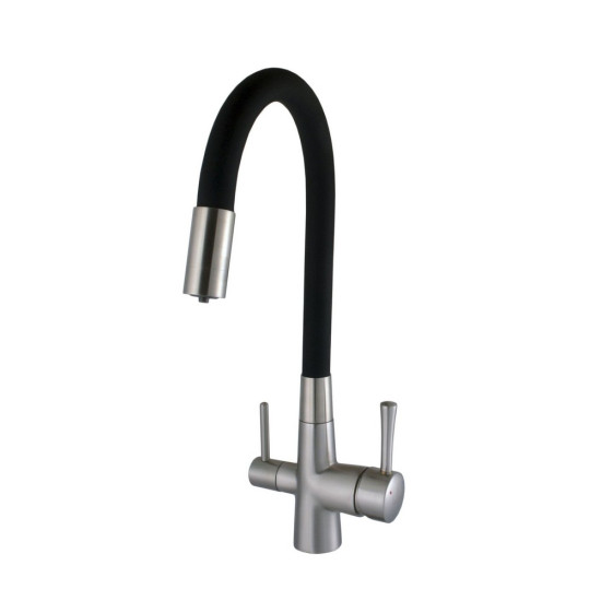Смеситель для кухни под осмос Globus Lux LAZER GLLR-0903-8-STSTEEL