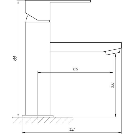 Змішувач для умивальника Globus Lux SICILIA SBQ-101