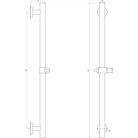 Душова стійка Globus Lux SUS-1106