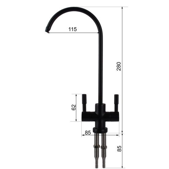 Кран для обратного осмоса Globus Lux Lazer GLLR-76A-BB
