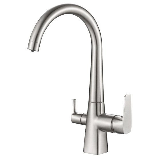 Смеситель для кухни под осмос Globus Lux LAZER GLLR-0999-8-STSTEEL