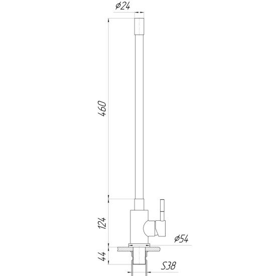 Смеситель для кухни Globus Lux ALPEN SBT1-203SB-BB