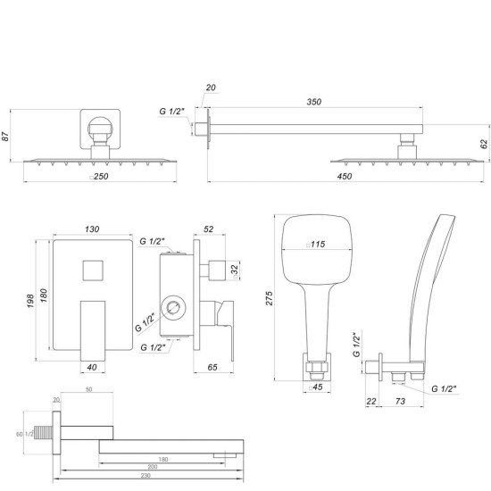 Душова система Globus Lux SMART GLM-305N-BB