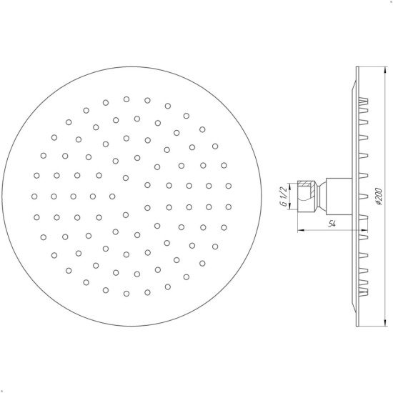 Душова лійка Globus Lux ST-0200-R