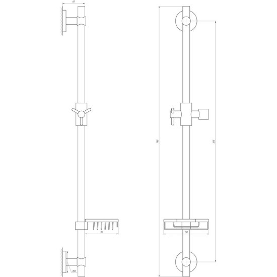 Душевая стойка Globus Lux BT-1107C