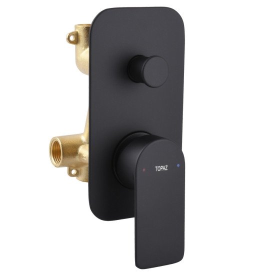 Смеситель для ванны встроенный TOPAZ SARDINIA TSG 08202-V-H20-BL