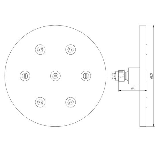 Душевая лейка Globus Lux SD08A