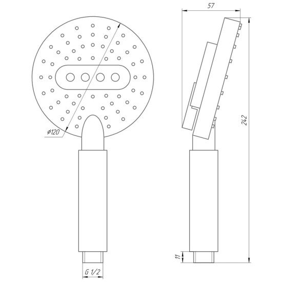 Душевая лейка Globus Lux NSD07A