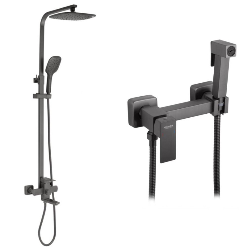 Набір 2в1 Kroner KRP Edelstahl Kubus - PVD063 + Kroner KRP Edelstahl Kubus - PVD052