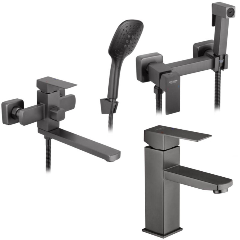 Набор 3в1 Kroner KRP Edelstahl Kubus - PVD070 + Kroner KRP Edelstahl Kubus - PVD052 + Kroner KRP Edelstahl Kubus - PVD010
