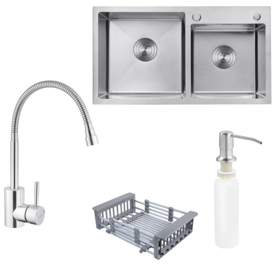 Набор 3в1 Kroner KRP Gebürstet - 7843ZHM (3.0/1.0 мм) + Kroner KRP Spender - 016 + Kroner KRP Edelstahl Klassisch - ESG035-1