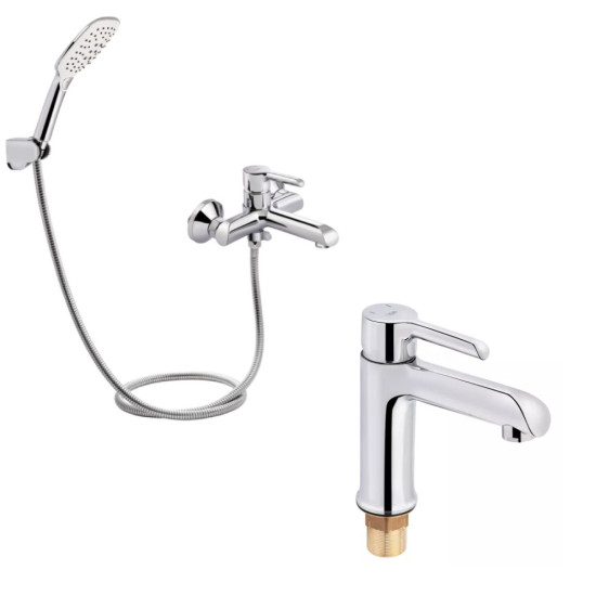 Набор 2в1 Qtap Grand (c душевым гарнитуром) QTGRACRM006 Chrome + Qtap Grand QTGRACRM001F Chrome