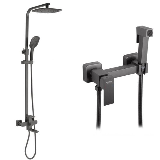 Набор 2в1 Kroner KRP Edelstahl Kubus - PVD063 + Kroner KRP Edelstahl Kubus - PVD052