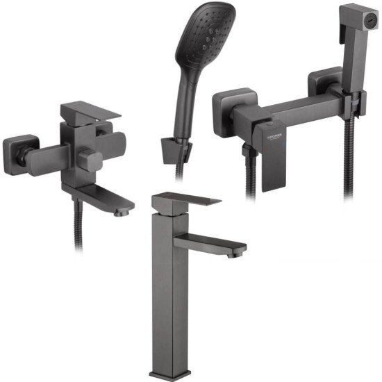 Набор 3в1 Kroner KRP Edelstahl Kubus - PVD060 + Kroner KRP Edelstahl Kubus - PVD052 + Kroner KRP Edelstahl Kubus - PVD010-3