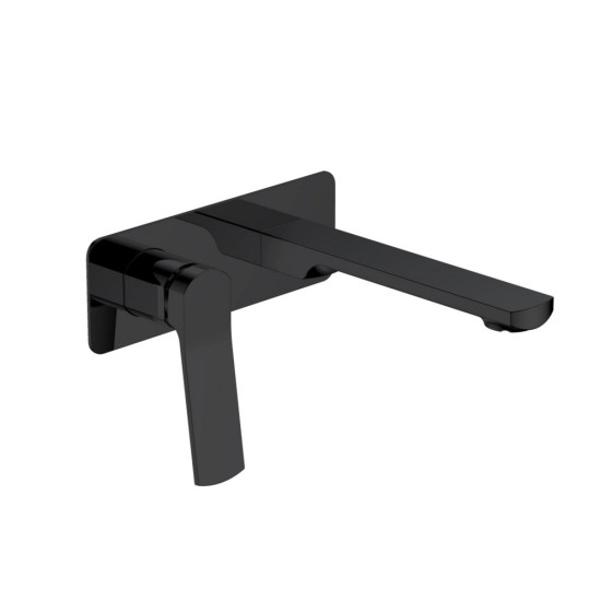 Смеситель для раковины Qtap Slavonice скрытого монтажа QTSLA3040103DB Black Matt