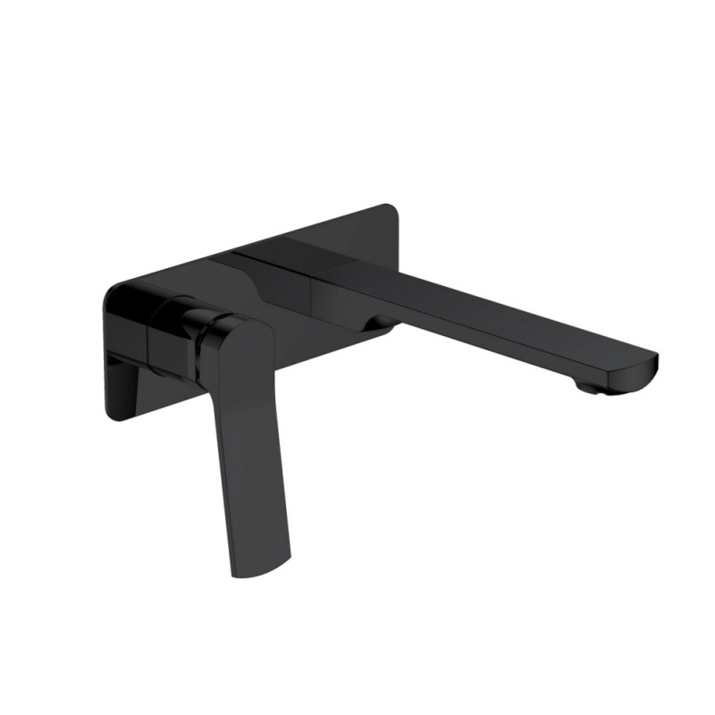 Смеситель для раковины Qtap Slavonice скрытого монтажа QTSLA3040103DB Black Matt