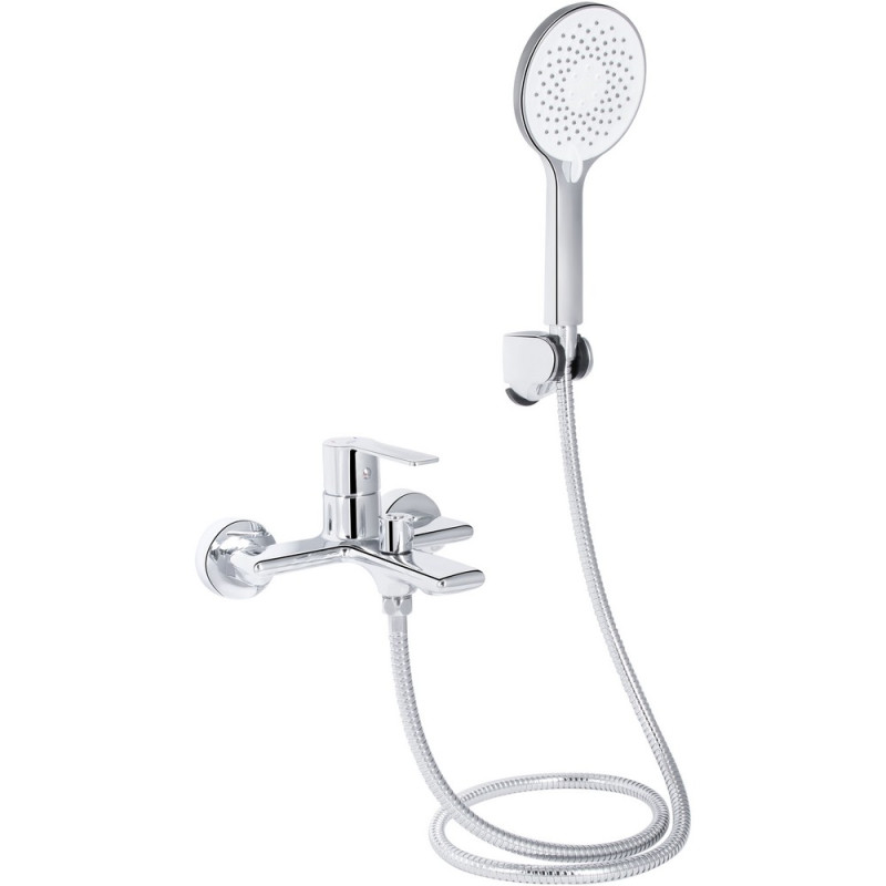 Змішувач для ванни Qtap Taurus (з душовим гарнітуром) QTTAU259CRM45661 Chrome